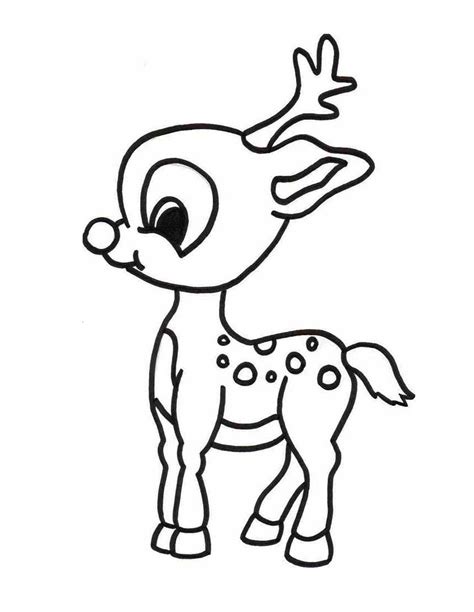 Baby Rudolph Coloring Pages Deer Coloring Pages Rudolph Coloring