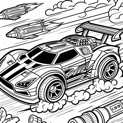 Coloriage Hot Wheels Gratuit Pour Ceux Qui Aiment La Vitesse