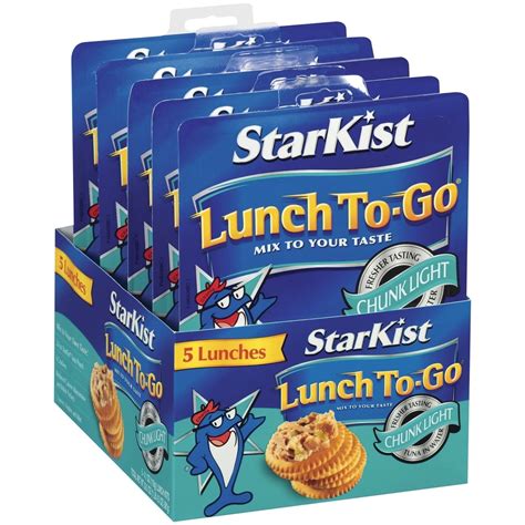 Starkist Chunk Light Tuna In Water Single Serving Lunch To Go Pouch