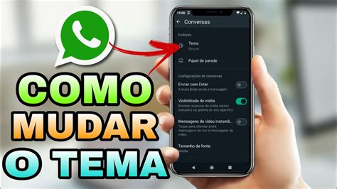 Como Mudar O Tema Do Whatsapp Youtube