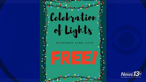 Celebration of Lights open and free to the public ahead of Christmas | WBTW