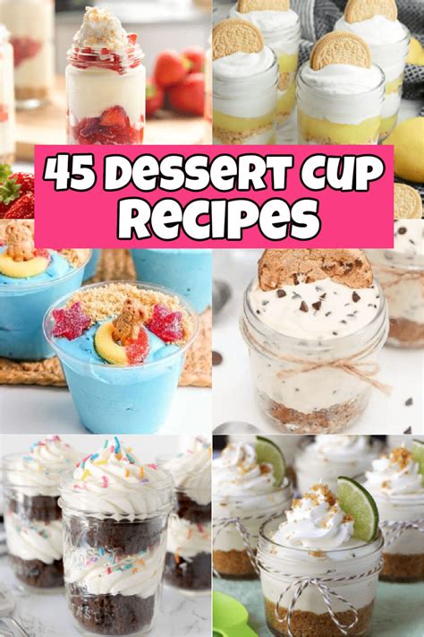 dessert cup recipes desserts   dime
