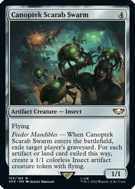 Canoptek Scarab Swarm Mtg Art From Warhammer Set By Alexey