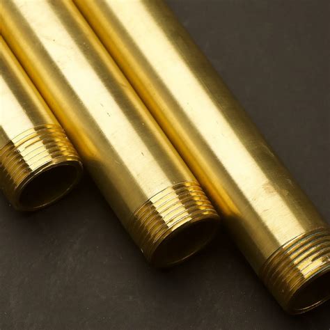 25mm One Inch Solid Brass Threaded Plumbing Pipe Set Lengths