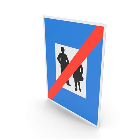 Austrian Sign End Of Pedestrian Zone PNG Images & PSDs for Download ...