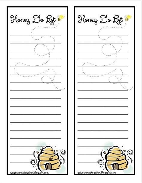 Free Printable Honey Do List - Sew Woodsy