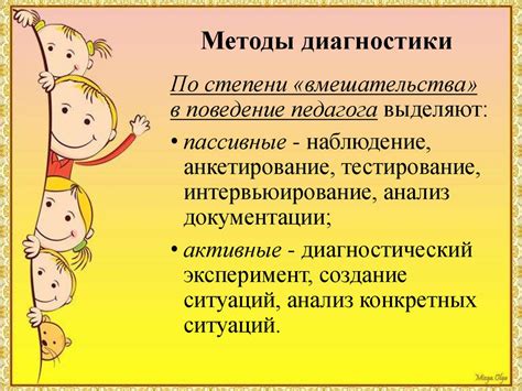 Методы педагогической диагностики при оценке индивидуального развития ...