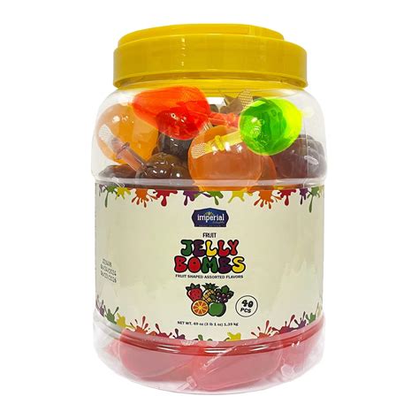Amazon.com: Fruit Jelly Candy 40 Pieces - Assorted Snack Fruit Flavors