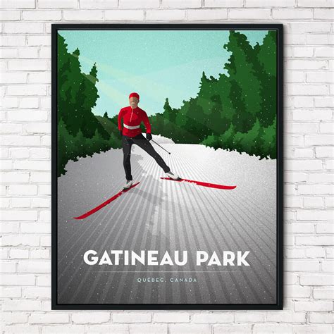 Ski Gatineau — Freewheel Design Art Prints