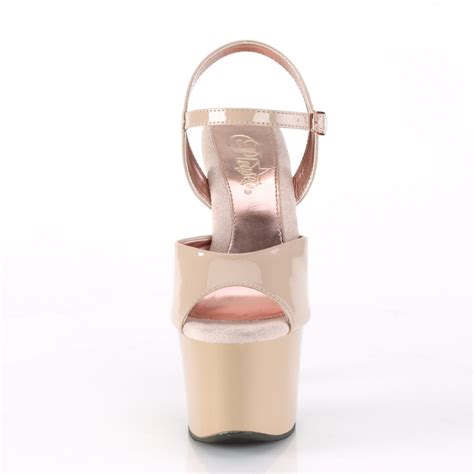 Chaussure Talon Cm De Pole Dance Nude Et Rose Gold
