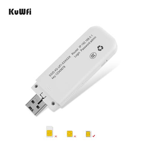 KuWFi 4G WIFI Modem Dongle Router 150Mbps Universal Unlocked 4G SIM