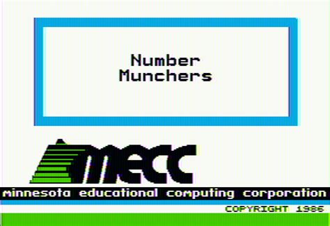 Number Munchers Screenshots Mobygames