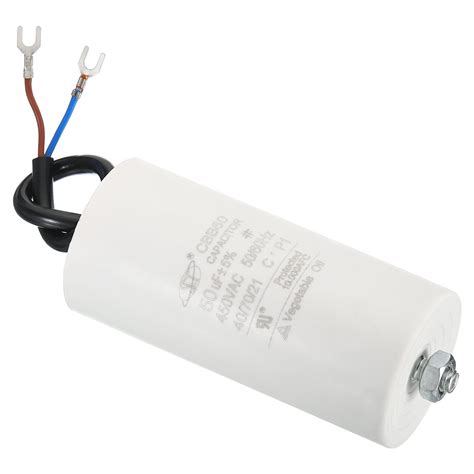 Uxcell Cbb Uf Run Capacitor Ac V Wires Hz Cylinder With