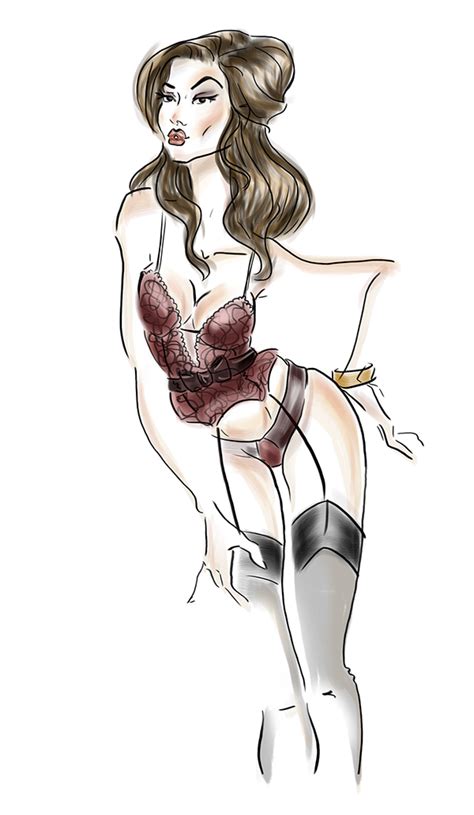 Lingerie Fashion Sketches On Behance