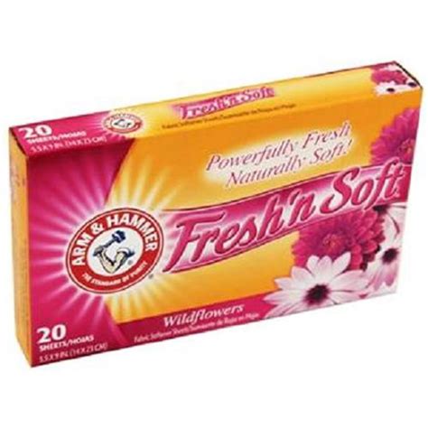 Arm Hammer Fresh N Soft Fabric Softener Sheets Wildflowers