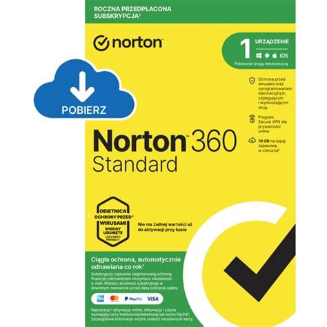 Norton Standard Gb Urz Dzenie Rok Kod Aktywacyjny Antywirus