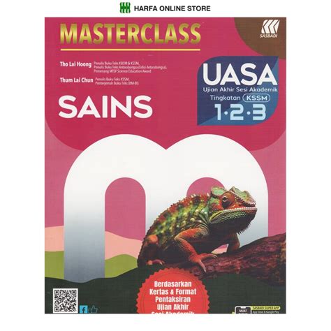 Buku Rujukan Masterclass Uasa Sains Tingkatan Kssm Shopee