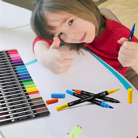 24 Pack Dual Colouring Pens Felt Tip Paint Markers Serious Deals Uk