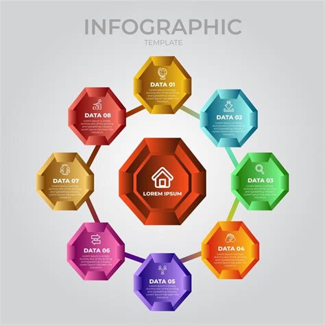 Premium Vector Modern Flat Circular Diagram Infographic Template