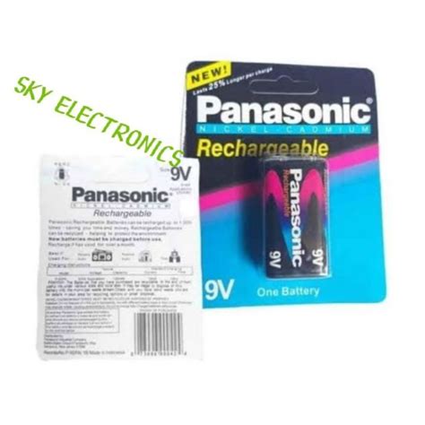 Panasonic Rechargeable 9v Battery Nickel Cardmium Lazada Ph