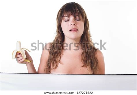 Nude Portrait Girl Eating Banana Stock Photo 127271522 Shutterstock