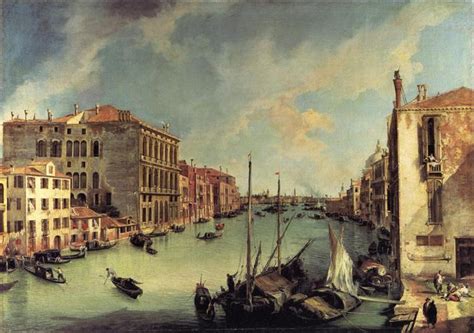 The Grand Canal from the Campo San Vio, Venice, 1723 - Canaletto ...