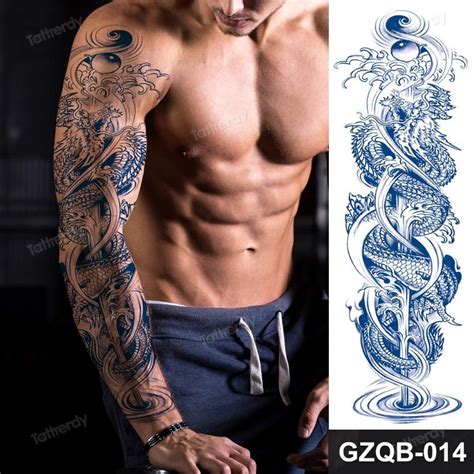 Tribal Chinese Dragon Tattoos