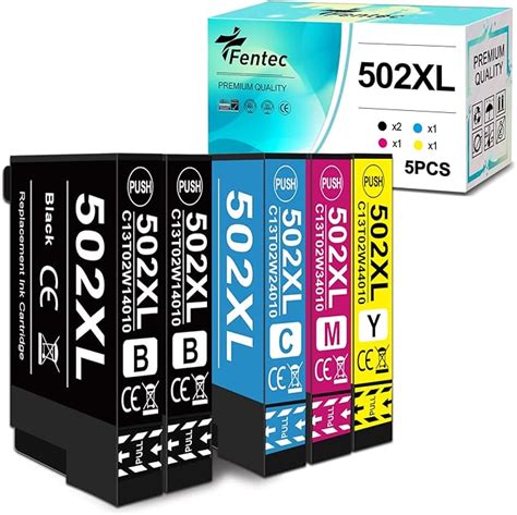 FENTEC 502XL Cartuchos De Tinta De Repuesto Para Epson 502 XL Para