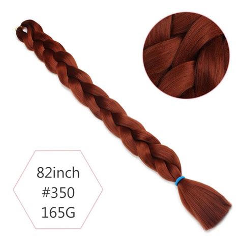 Xtrend Synthetic Kanekalon Colorful Hair Braiding Hair Extensions 82inch 165g Pack Long Jumbo