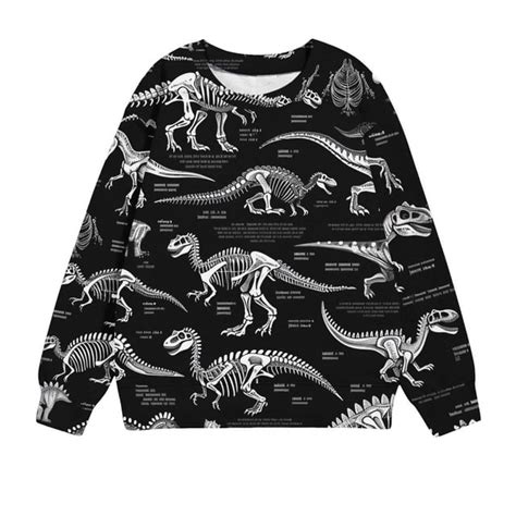 Fesfesfes Kids Sweatshirts Childrens Shirt Long Sleeved Pattern T