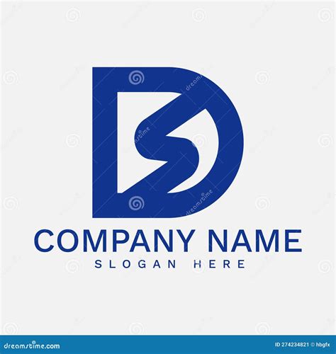 Initial Letter DE Monogram Logo Design Vector Illustration Stock Vector