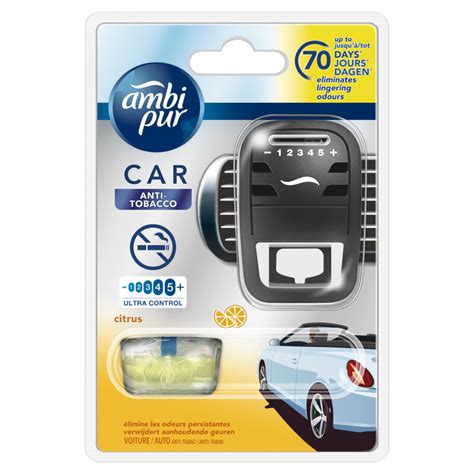 Désodorisant voiture rechargeable AMBIPUR Car Anti tabac Norauto