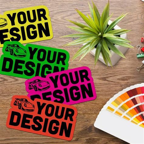 Custom Neon Stickers - Print Your Design On Fluorescent Vinyl