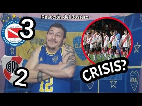 EN CRISIS La reacción del Bostero a la derrota de River Argentinos vs