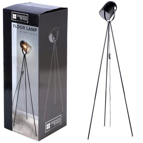 Lampa Pod Ogowa Stoj Ca Na Nogach Stela U Reflektor Metalowa Czarna