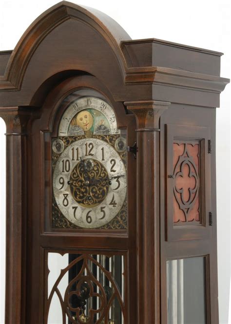 Lot Colonial Clock Company 9 Tube Grandfather Clock