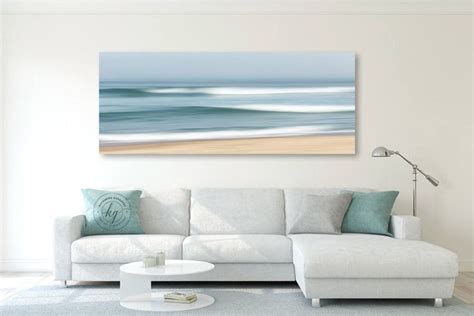 Coastal Wall Decor Large Abstract Beach Canvas Wall Art Etsy Beach