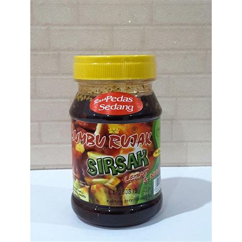 Jual Bumbu Rujak Buah Sirsak Vegetarian Khas Binjai Rasa Pedas Sedang