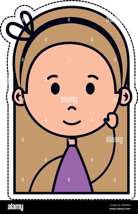 Girl Cartoon Icon Stock Vector Image And Art Alamy