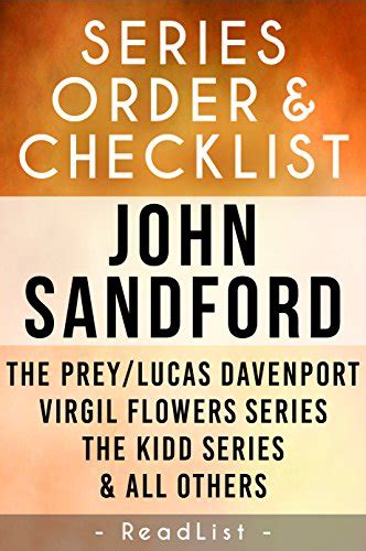 John Sandford Series Order And Checklist The Prey Lucas Davenport Series Virgil Flowers Series