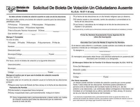 Solicitud De Boleta De Votación Un Cidudadano Ausente