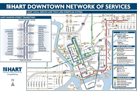 Tampa downtown transport map - Ontheworldmap.com