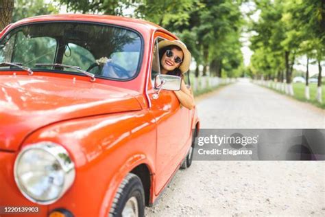 Woman Driving Vintage Car Photos And Premium High Res Pictures Getty