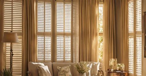 Plantation Shutters with Curtains: A Style Guide