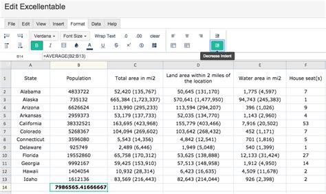 Increase And Decrease Indent