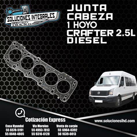 JUNTA CABEZA CRAFTER 2 5L 1 HOYO Soluciones IHD