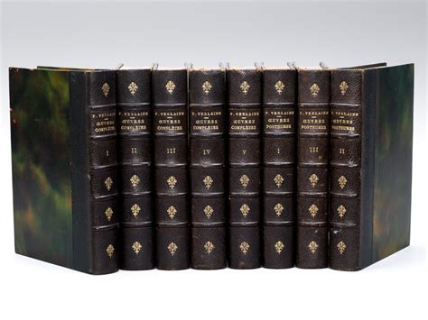 Oeuvres de Verlaine complètes en 8 volumes à savoir Oeuvres