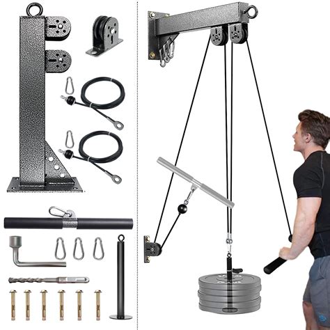 Diy Fitness Pulley Cable System Blaster Trainer Arm Biceps Triceps Strength Trainning Attachment