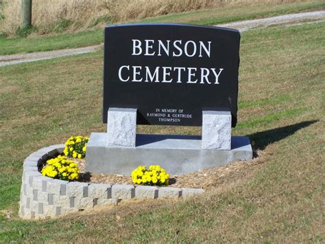 Benson Cemetery dans Owensville Indiana Cimetière Find a Grave