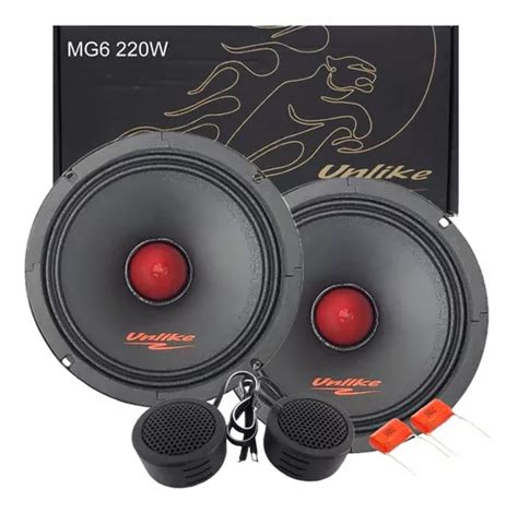 Alto Falante Midbass Unlike 6 Polegadas 220w Mg220 2 Vias